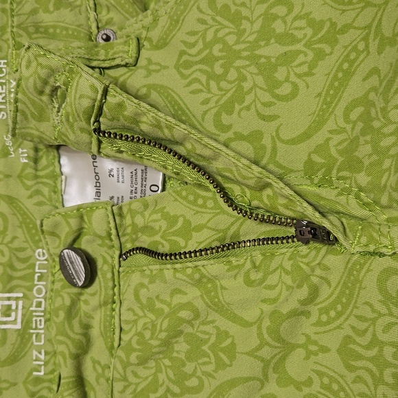 Liz Claiborne - Lime Green Skinny Stretch pants (Ladies size 10) - Picture 8 of 14
